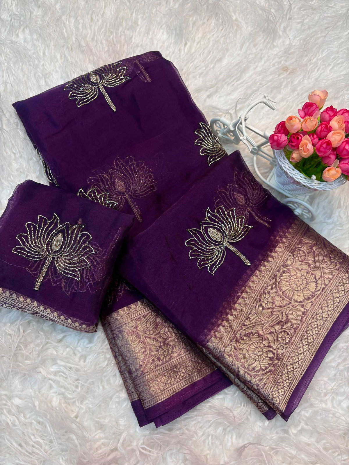 Organza Designer Saree