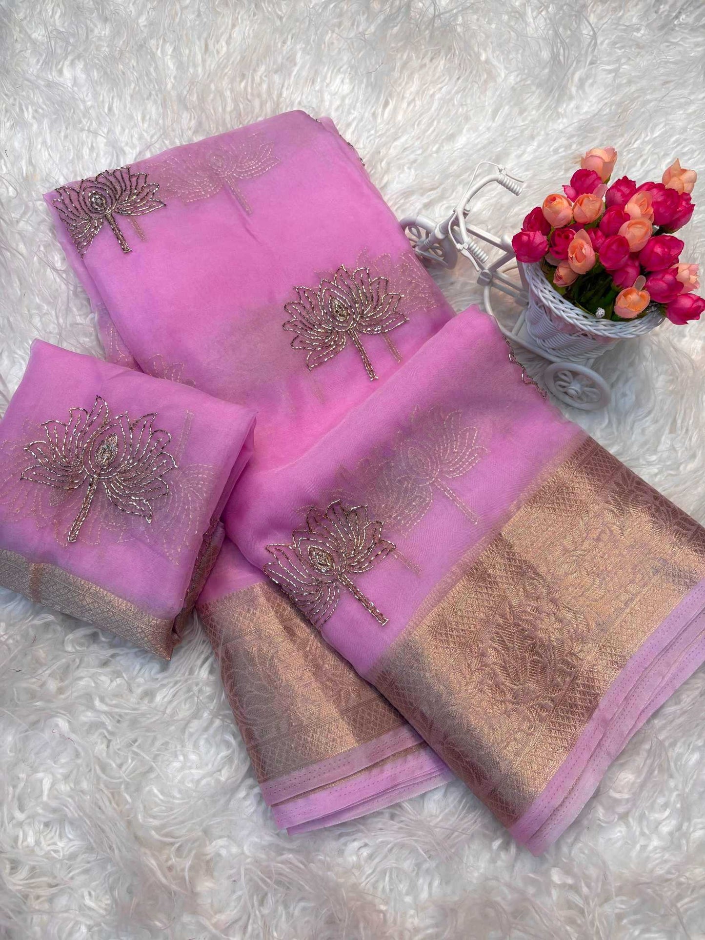 Organza Designer Saree