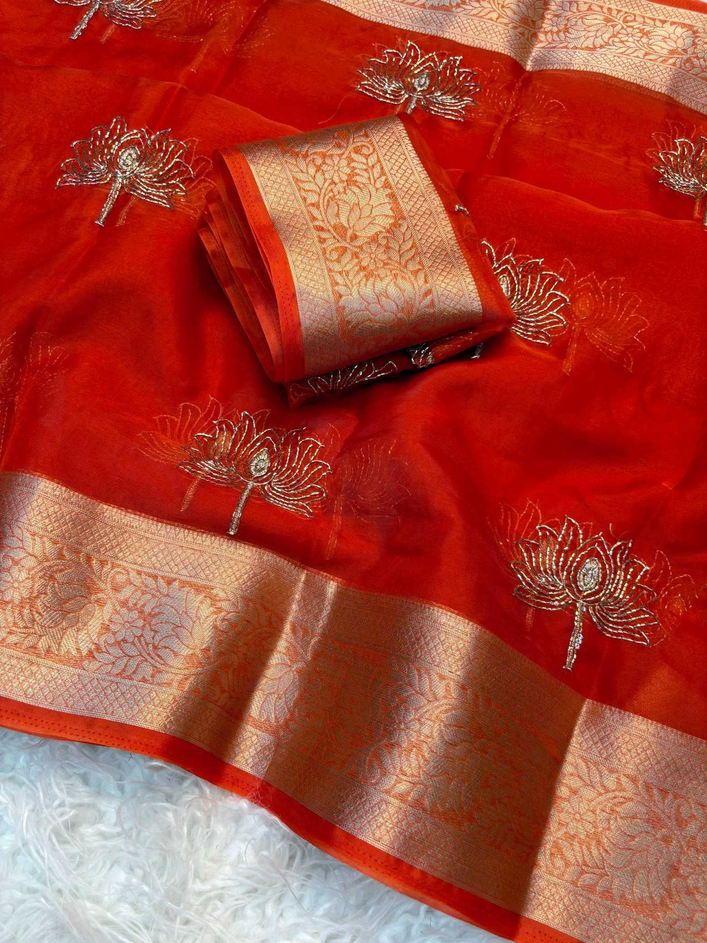 Organza Designer Saree