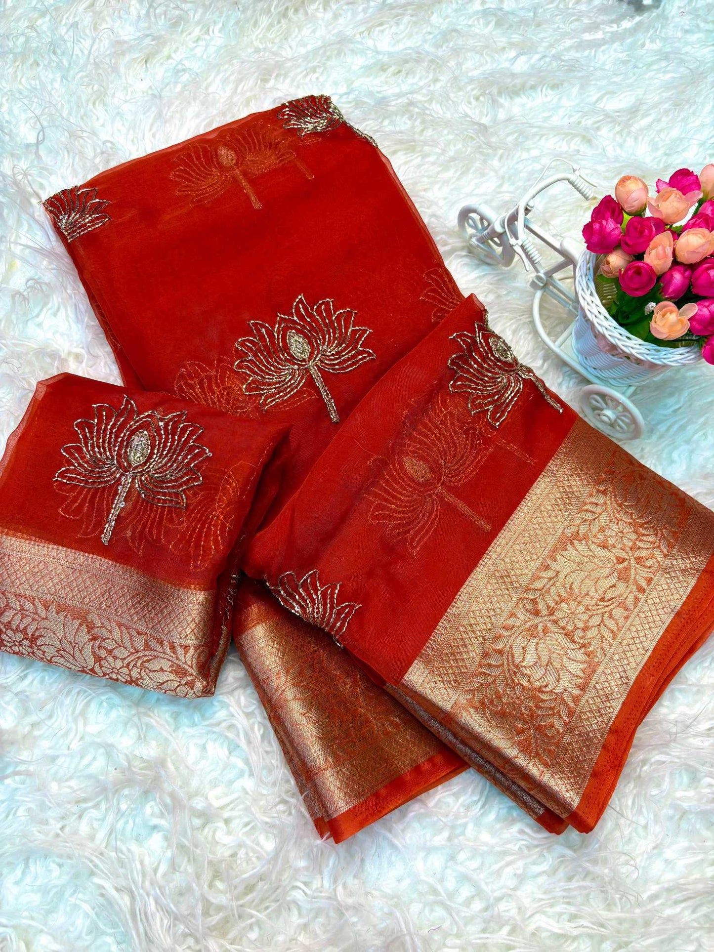 Organza Designer Saree