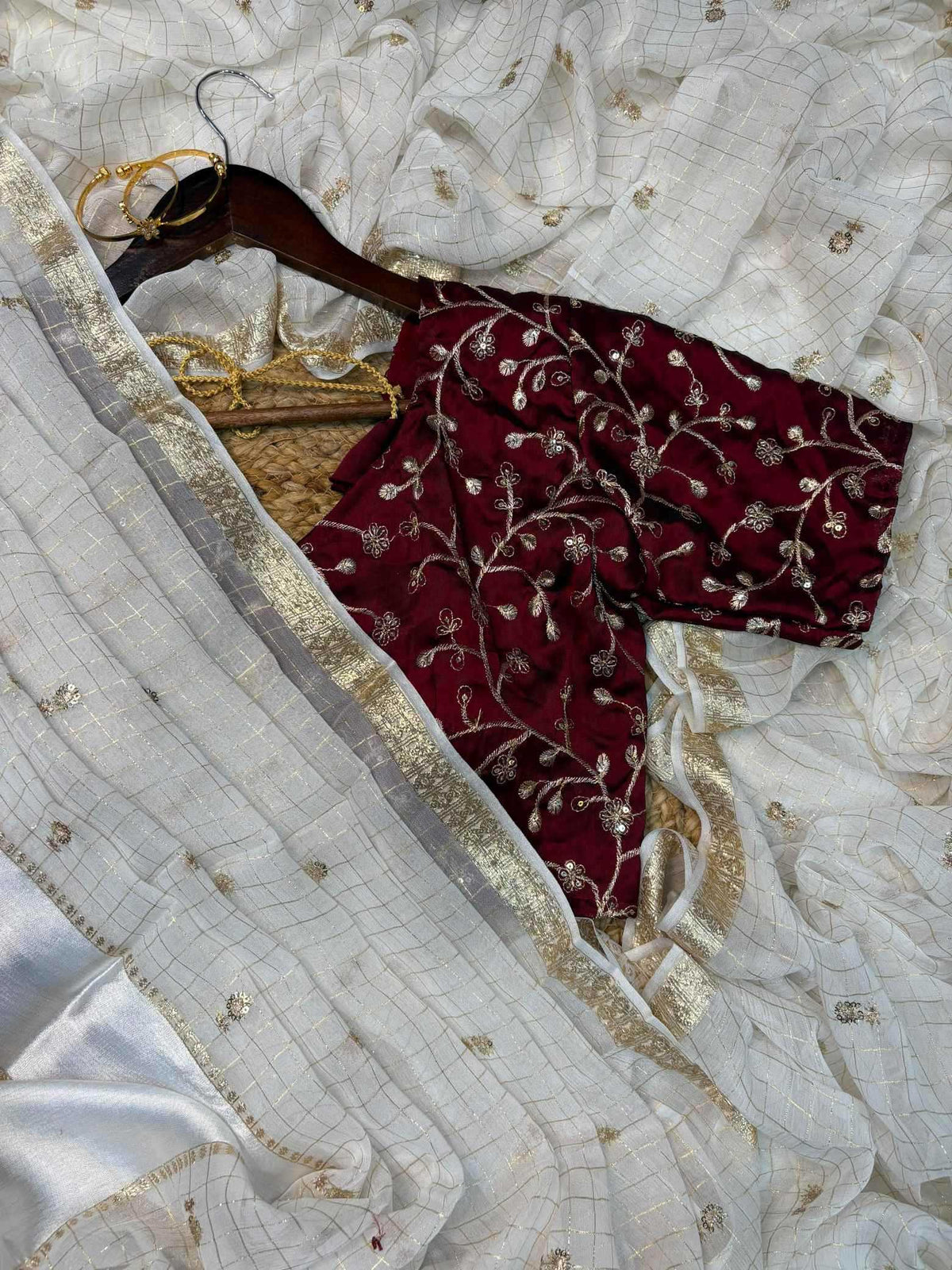 Pure Viscos Georgette Saree