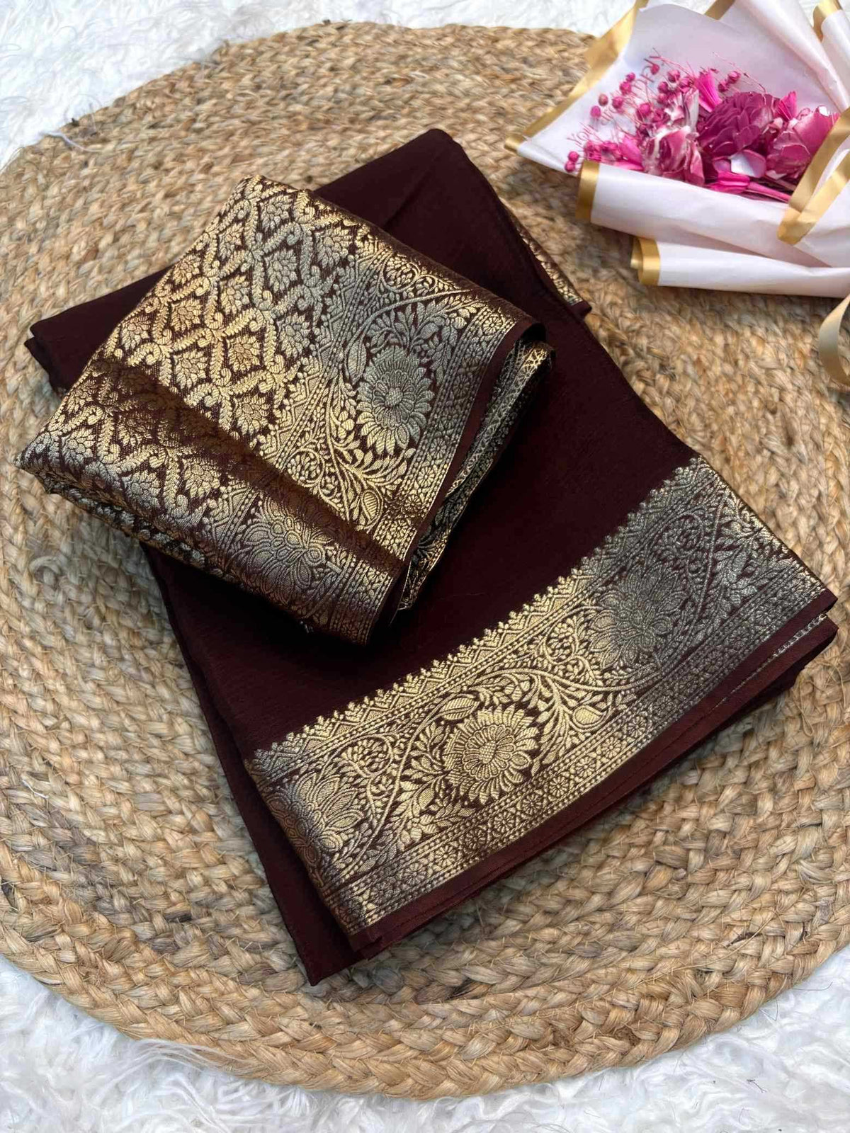 Shree Chinnon Pure Viscos Designer Saree JT-147298