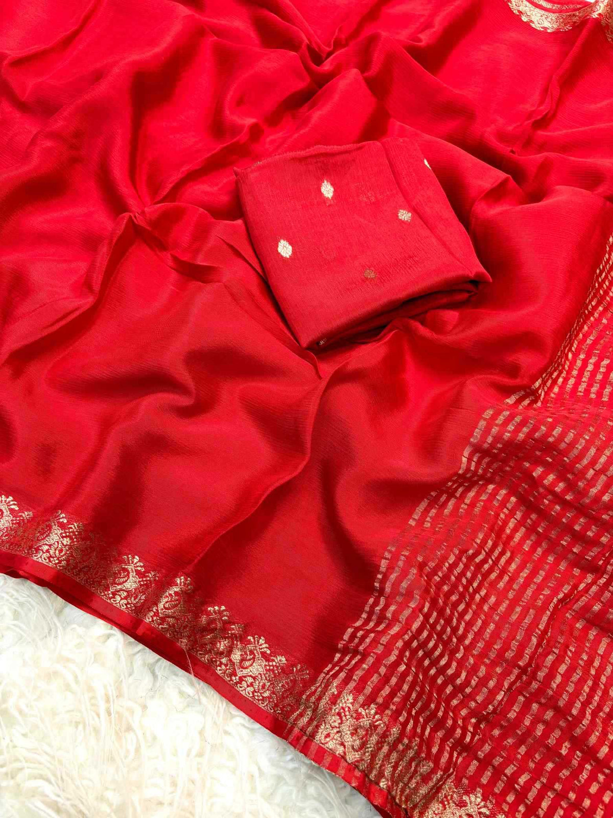Shree Chinnon Pure Viscos Designer Saree