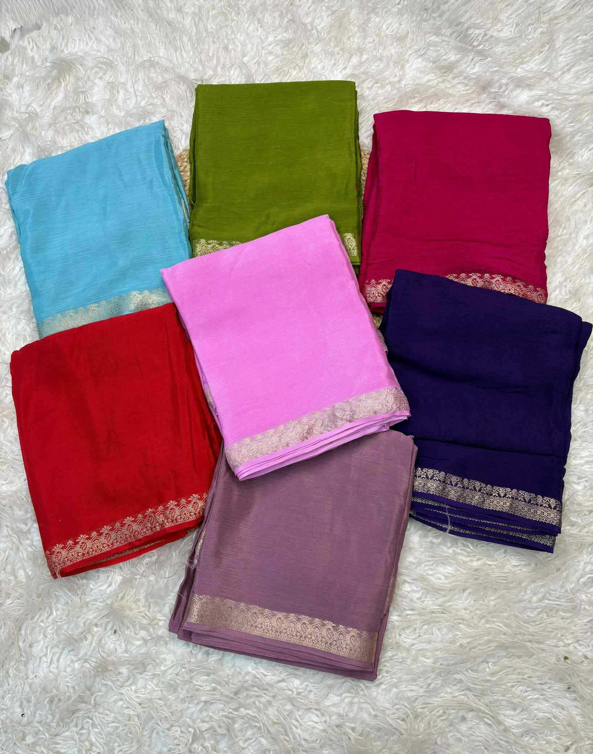 Shree Chinnon Pure Viscos Designer Saree
