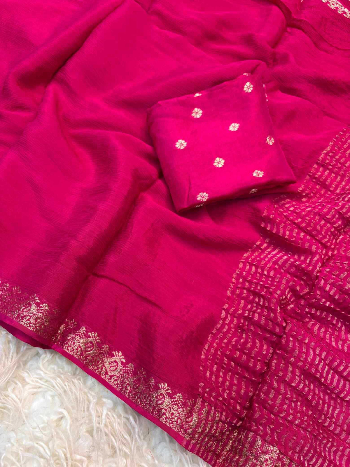 Shree Chinnon Pure Viscos Designer Saree