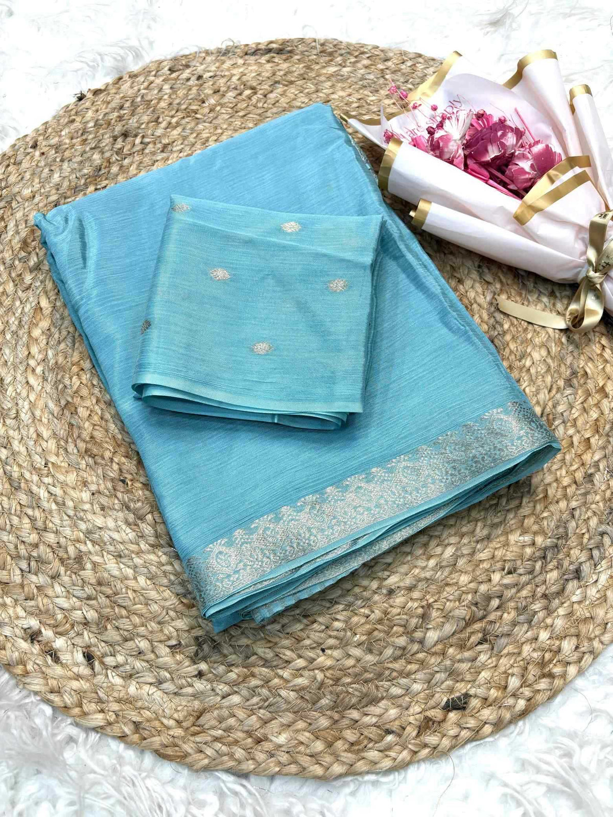 Shree Chinnon Pure Viscos Designer Saree