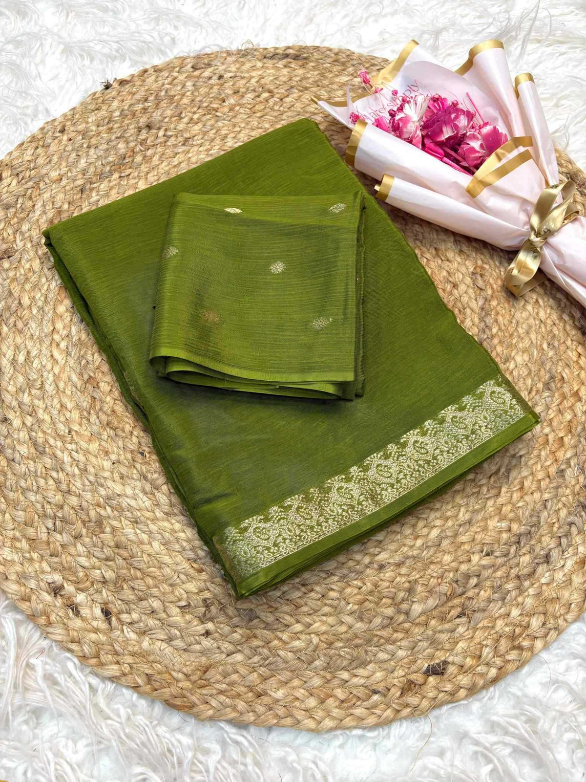 Shree Chinnon Pure Viscos Designer Saree