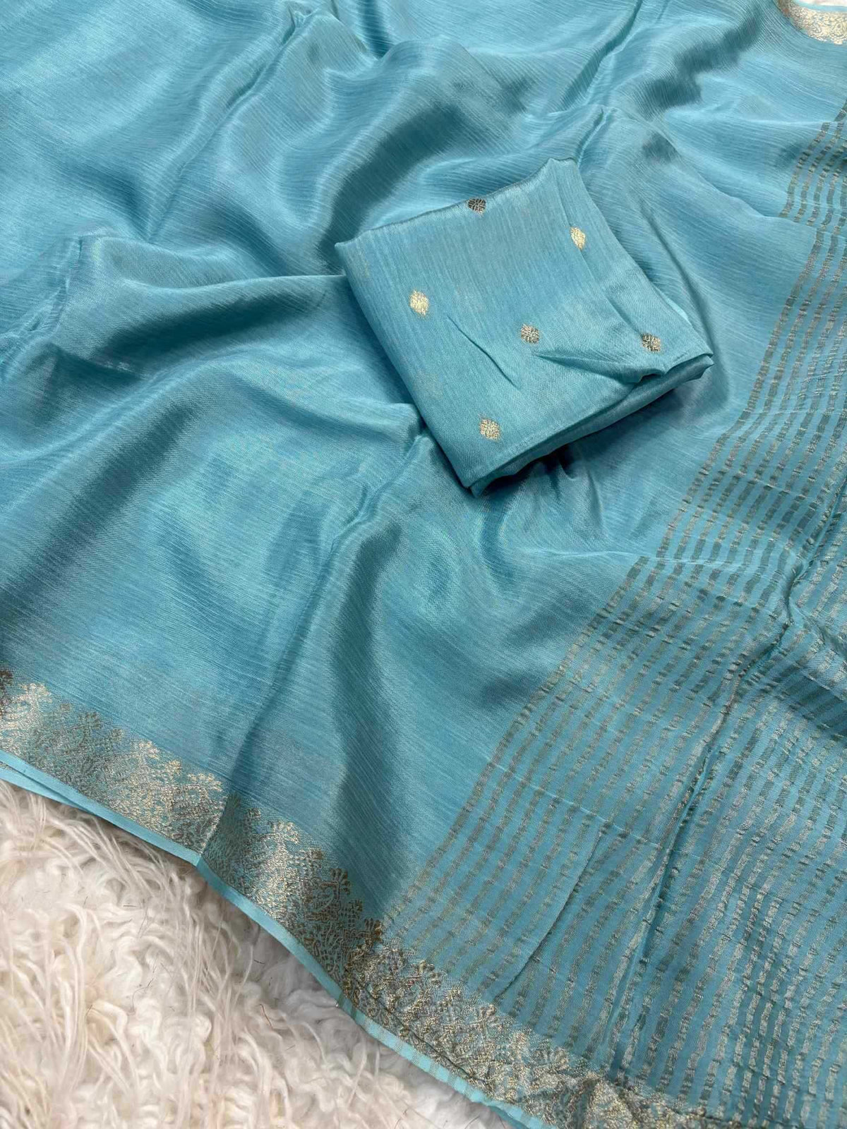 Shree Chinnon Pure Viscos Designer Saree