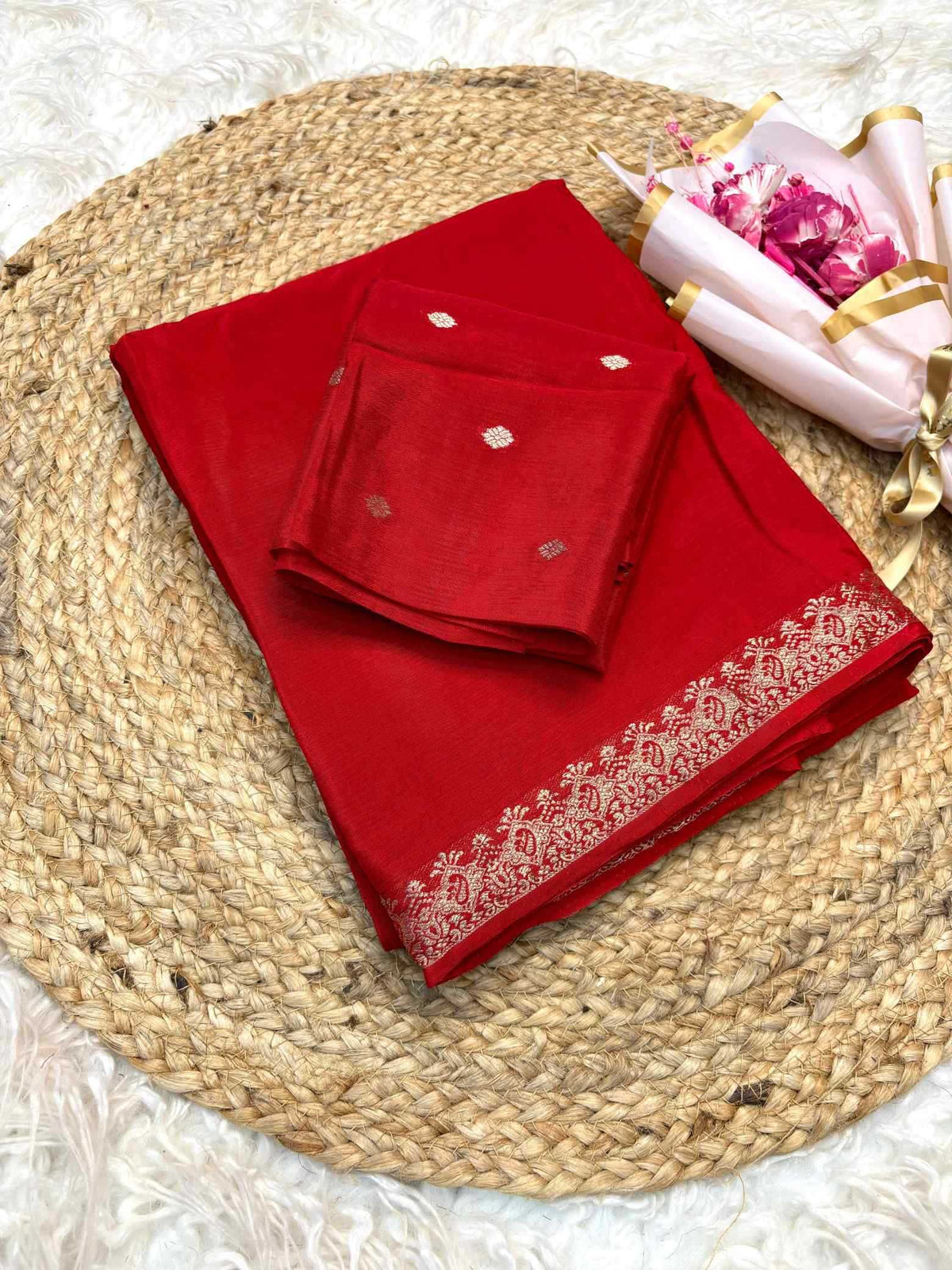Shree Chinnon Pure Viscos Designer Saree