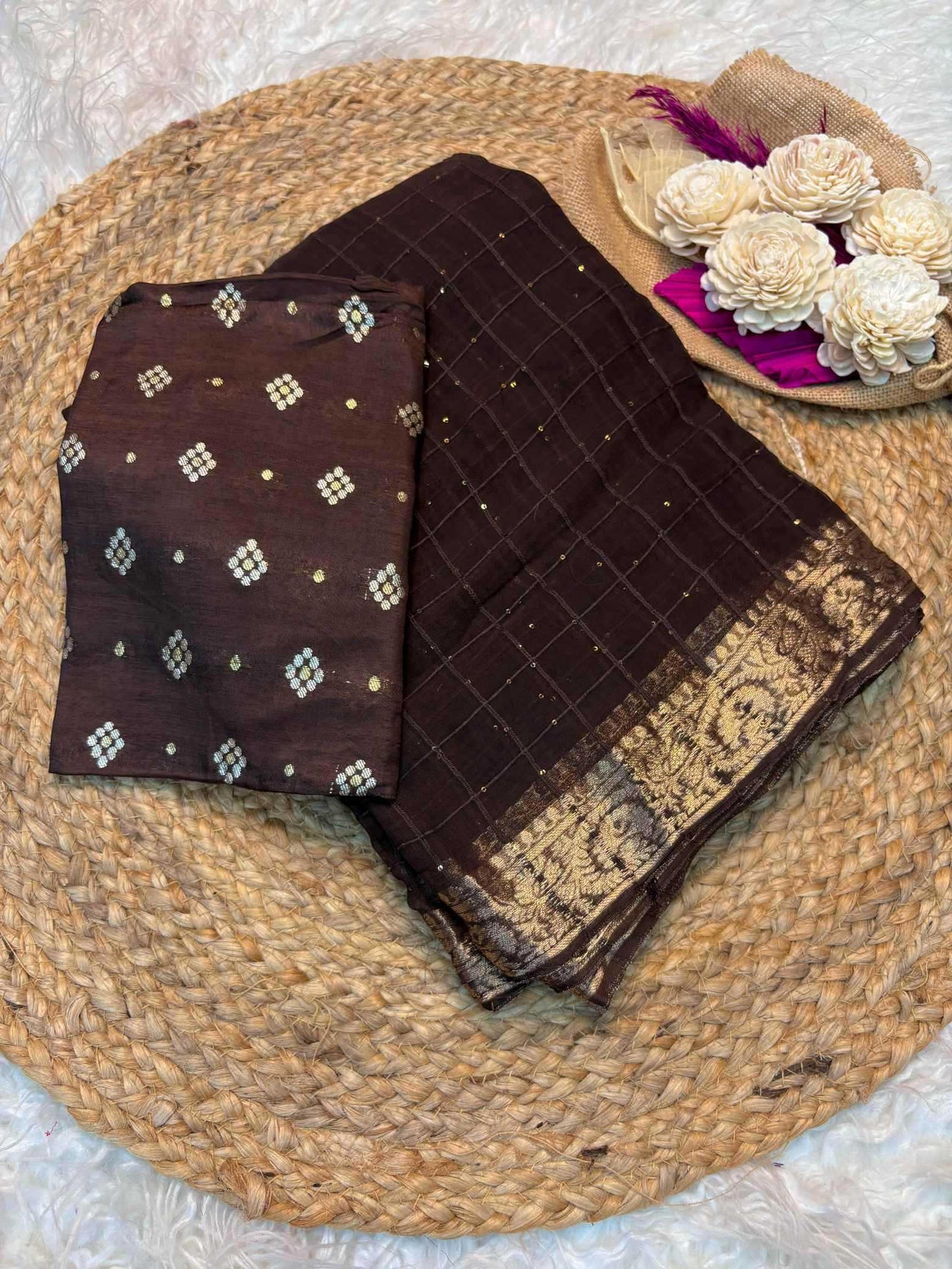 Pure Viscos Georgette Saree