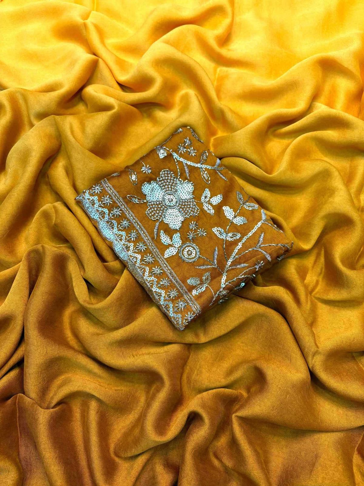 Shree Crushed Crunchi Designer Saree