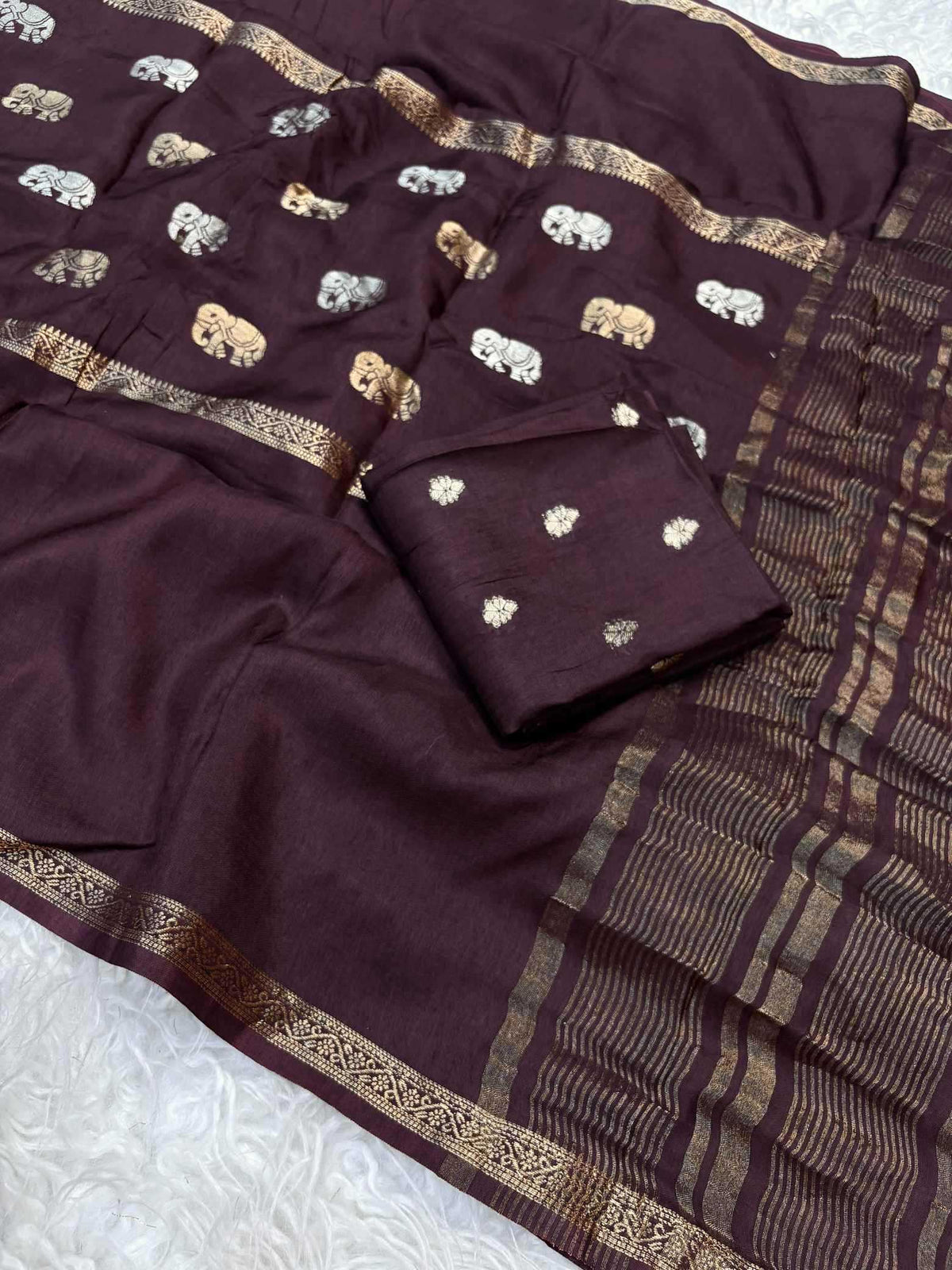 Shree Golden Jacquard Designer Saree