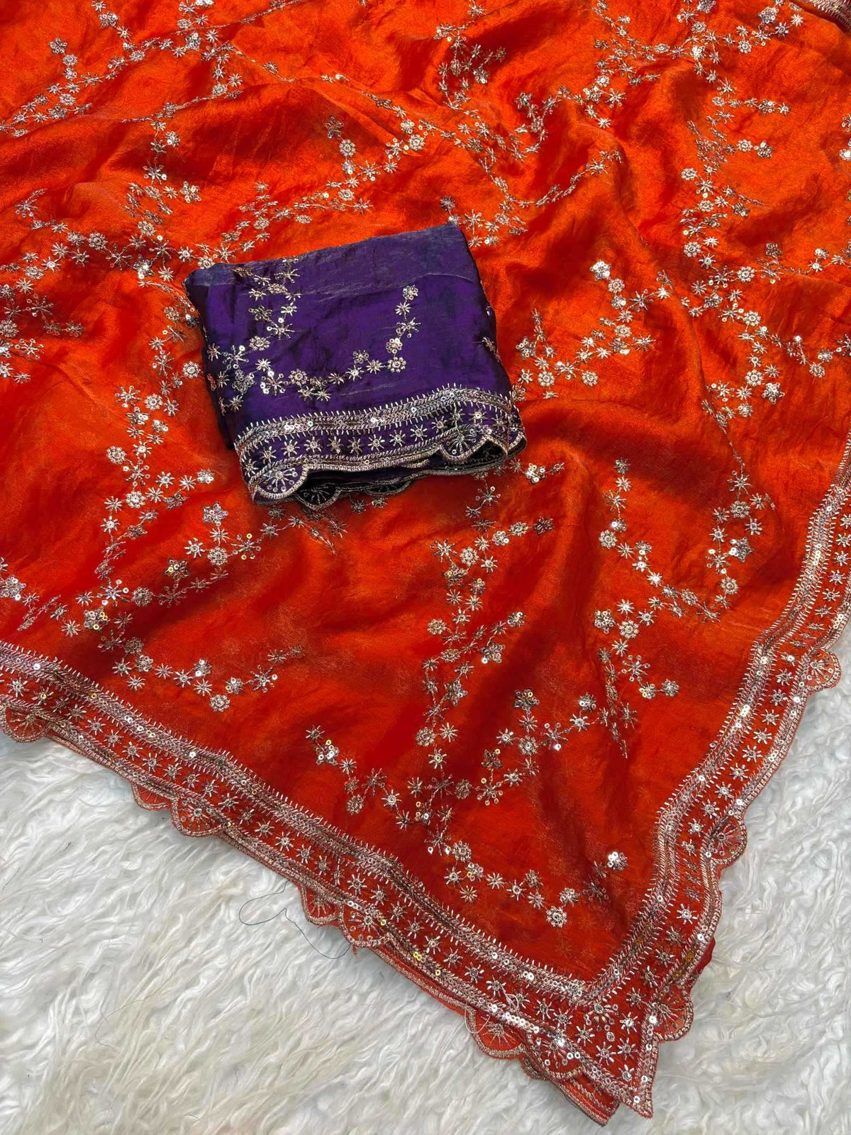 Shree Jhamkudi Satin Party Wear Saree