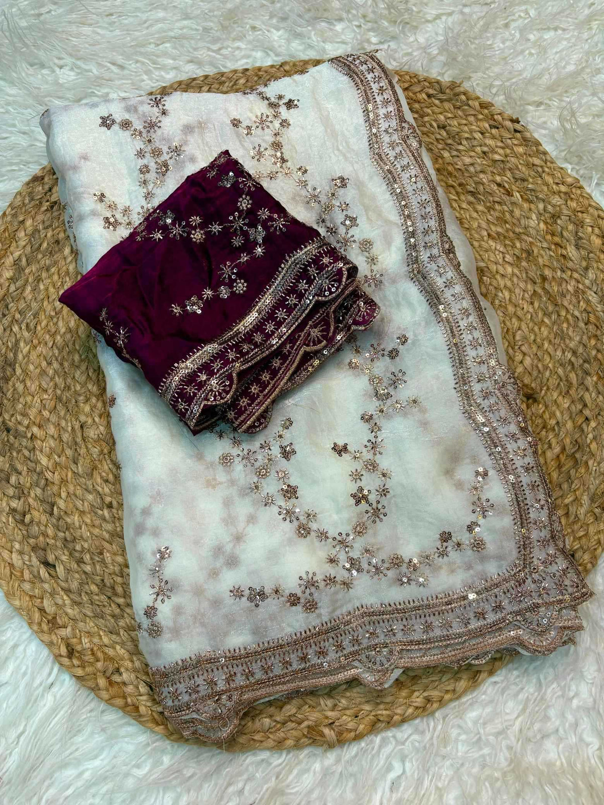 Shree Jhamkudi Satin Party Wear Saree