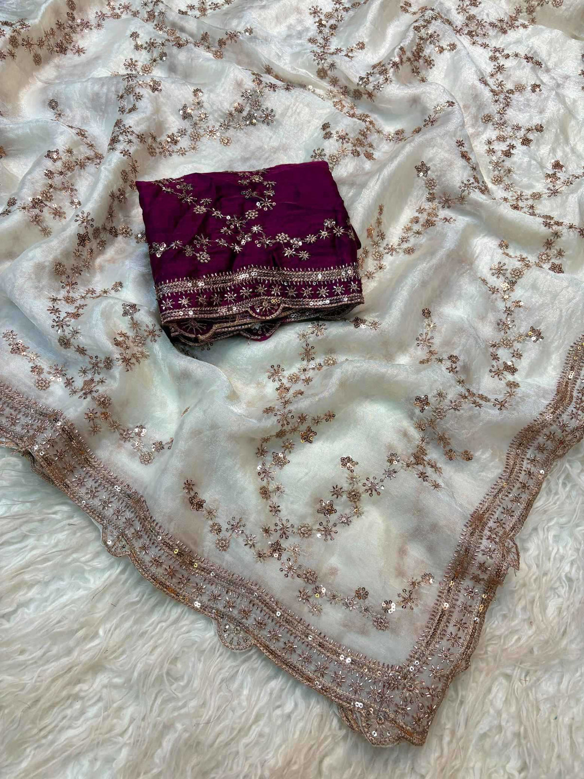 Shree Jhamkudi Satin Party Wear Saree