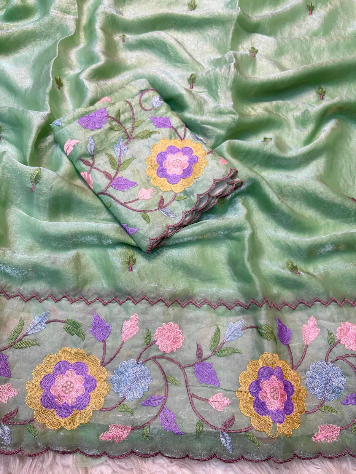 Shree Pastle Satin Designer Saree