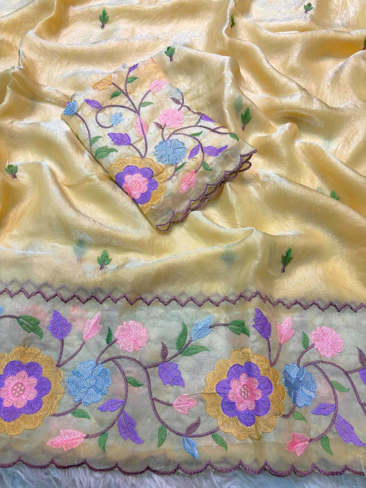 Shree Pastle Satin Designer Saree