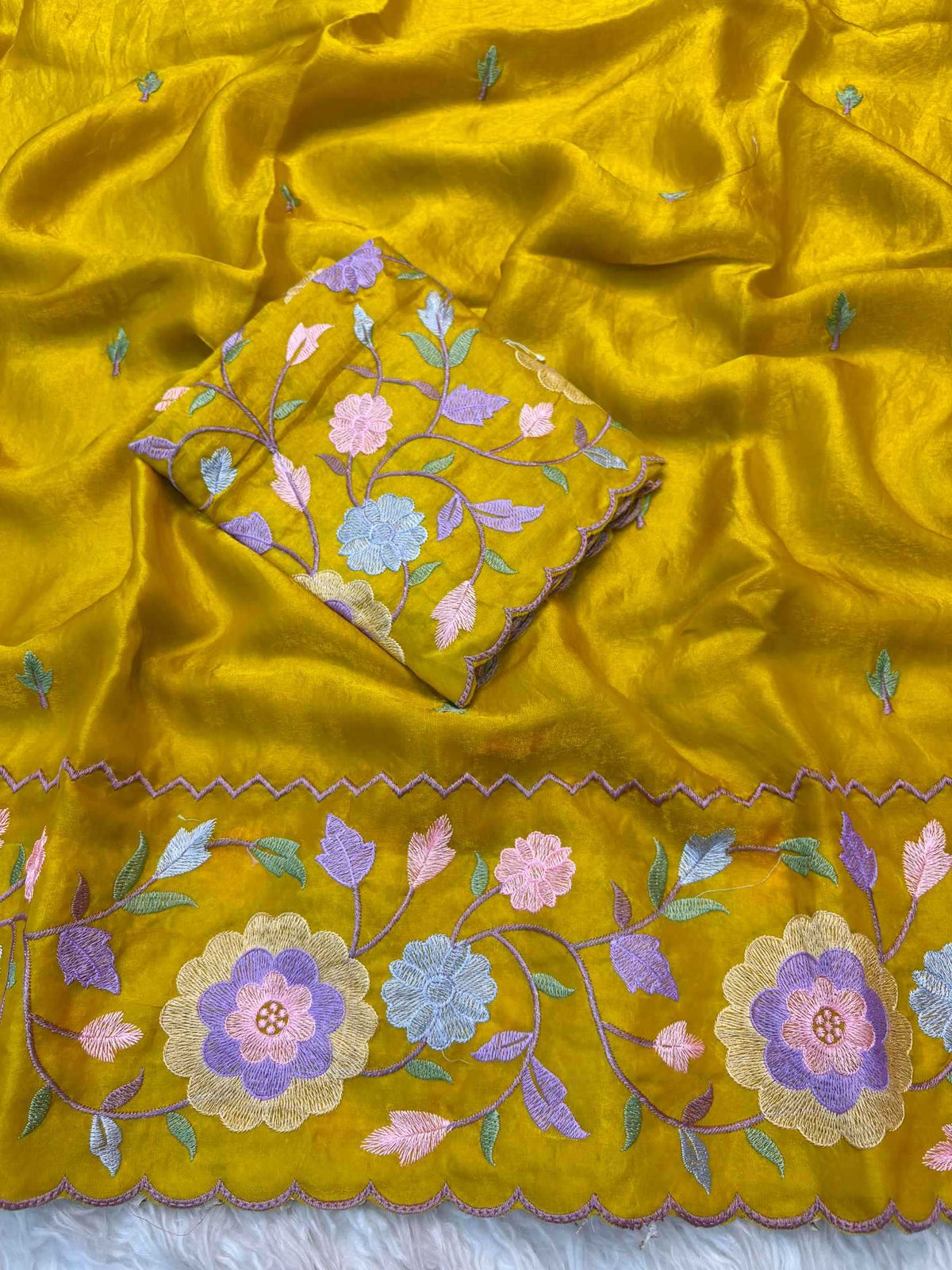 Shree Pastle Satin Designer Saree