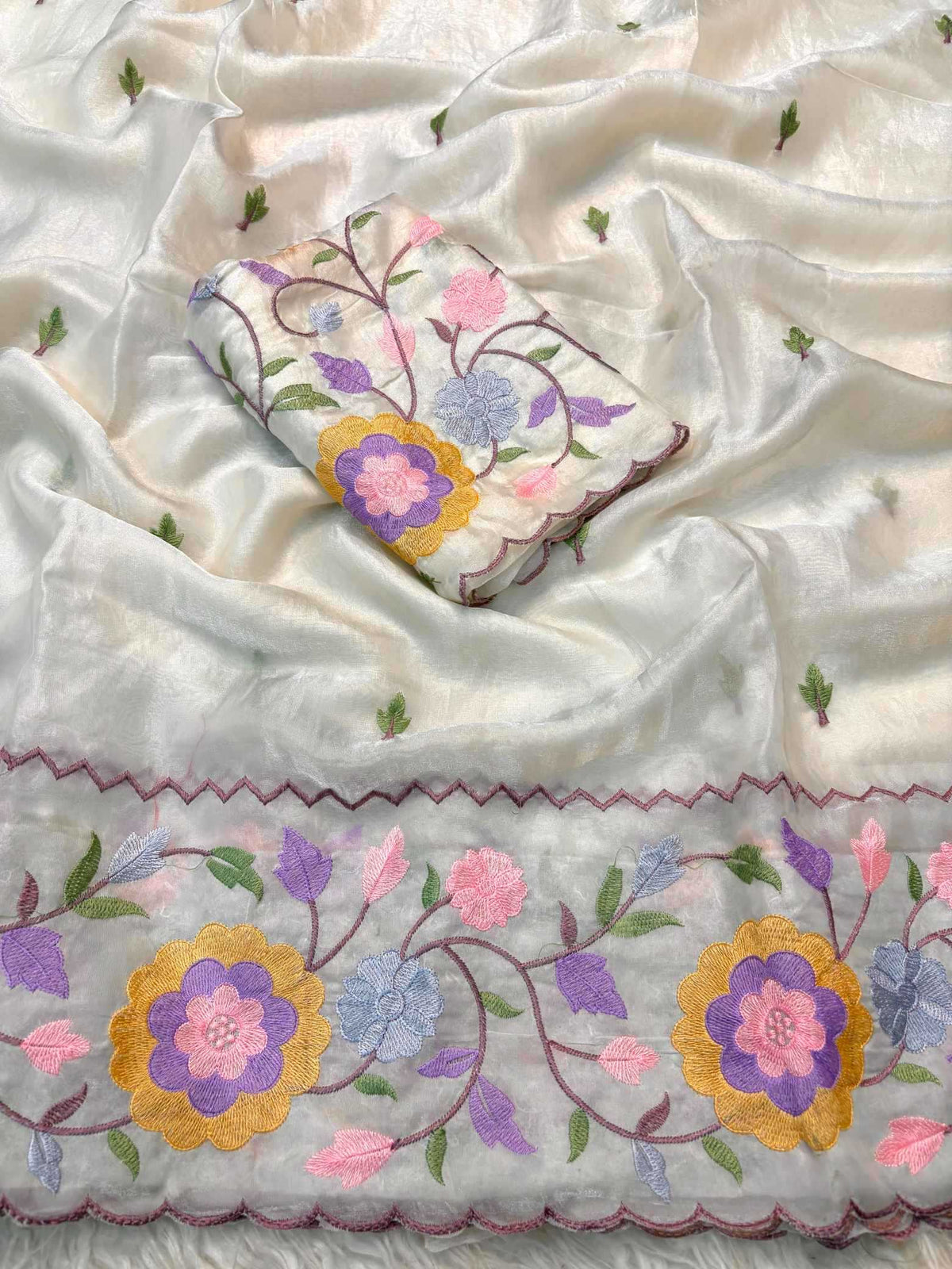 Shree Pastle Satin Designer Saree