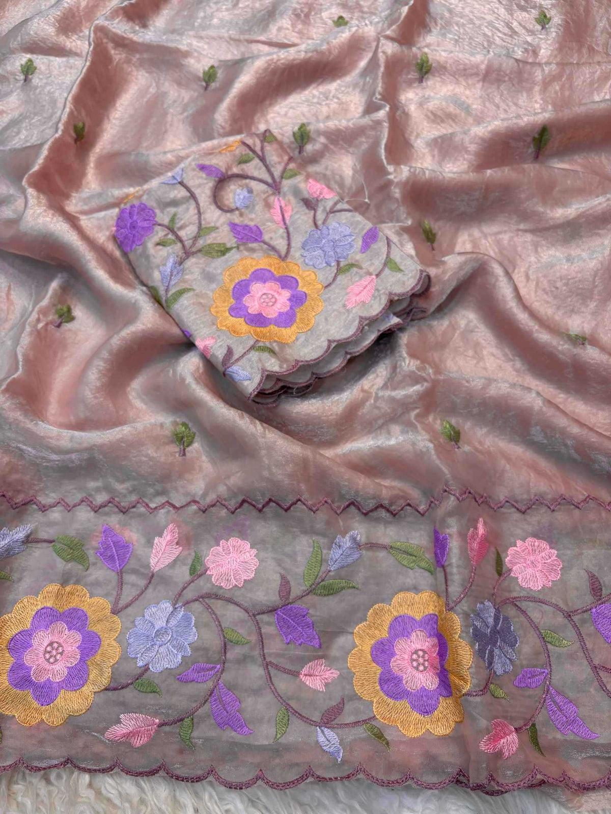 Shree Pastle Satin Designer Saree