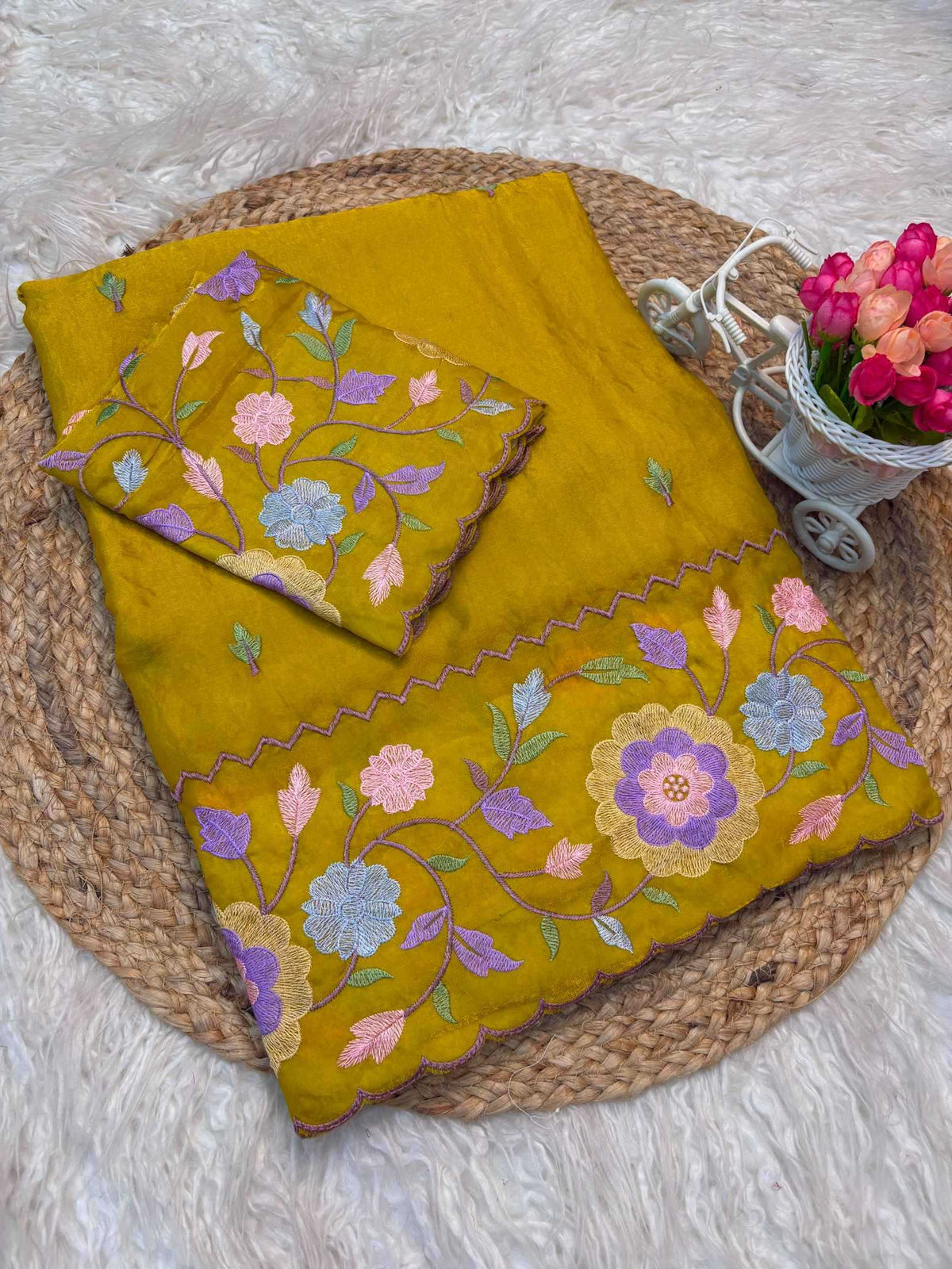Shree Pastle Satin Designer Saree