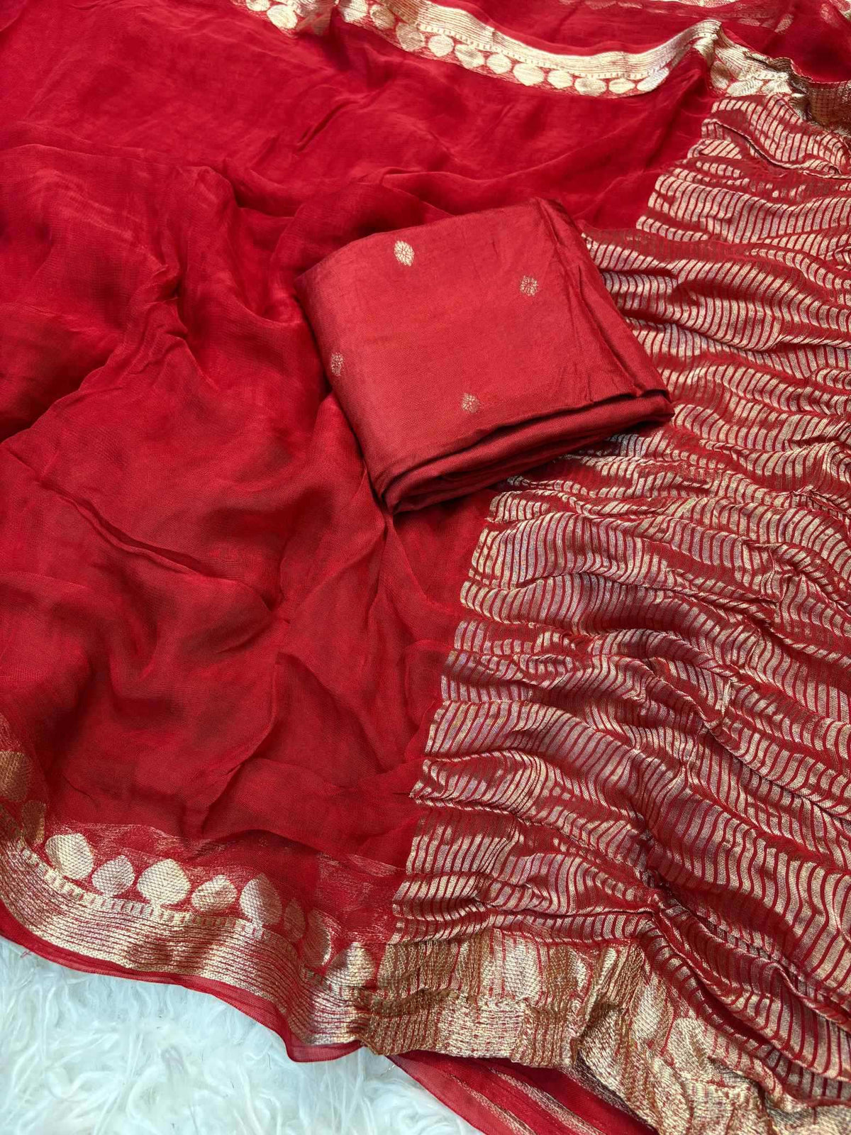 Shree Pure Viscos Designer Saree in Sky