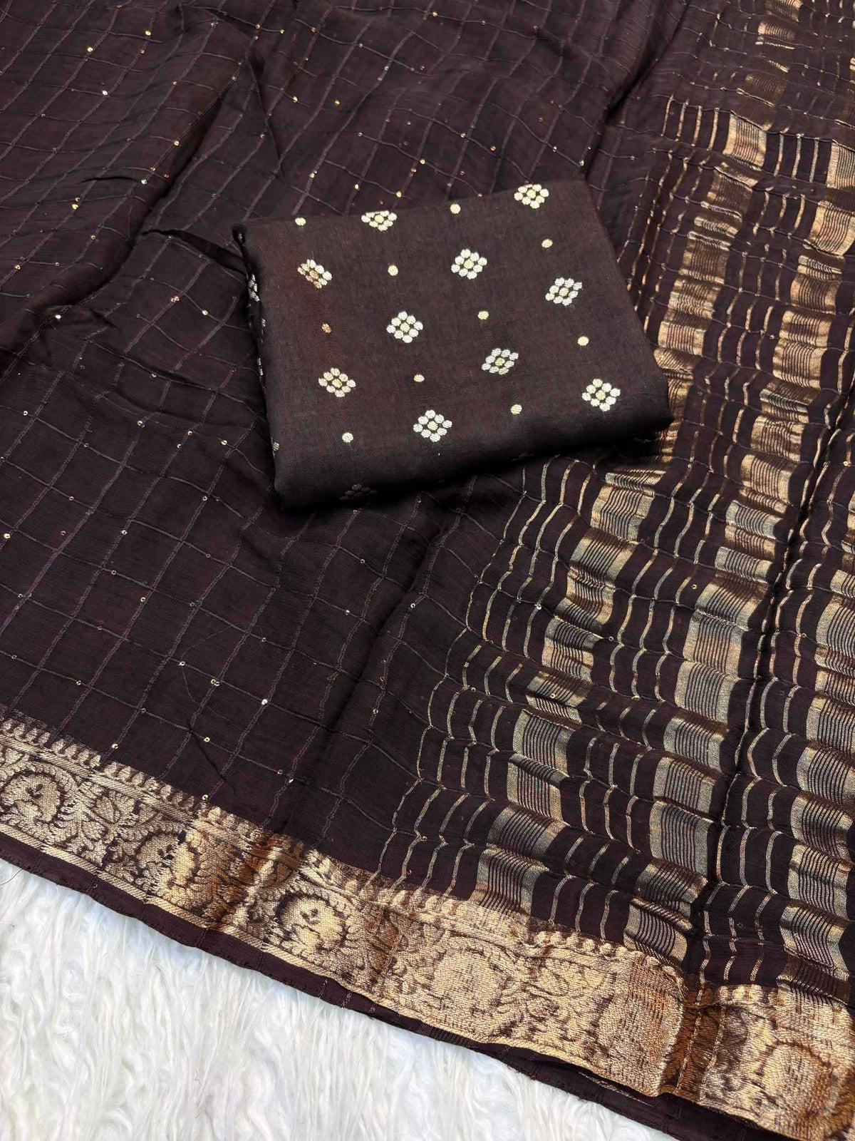 Shree Sequence Pure Viscos Georgette Saree