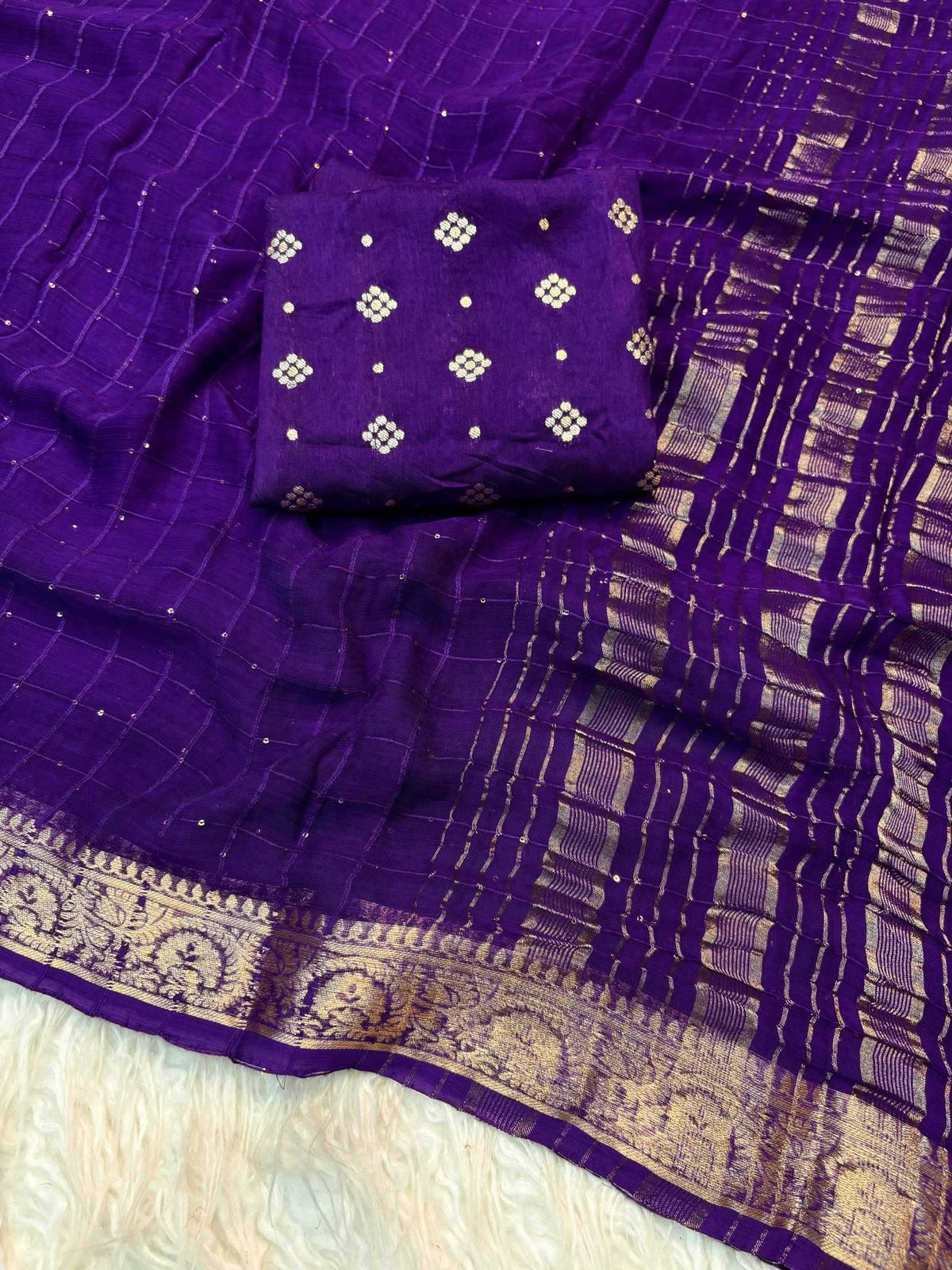 Shree Sequence Pure Viscos Georgette Saree