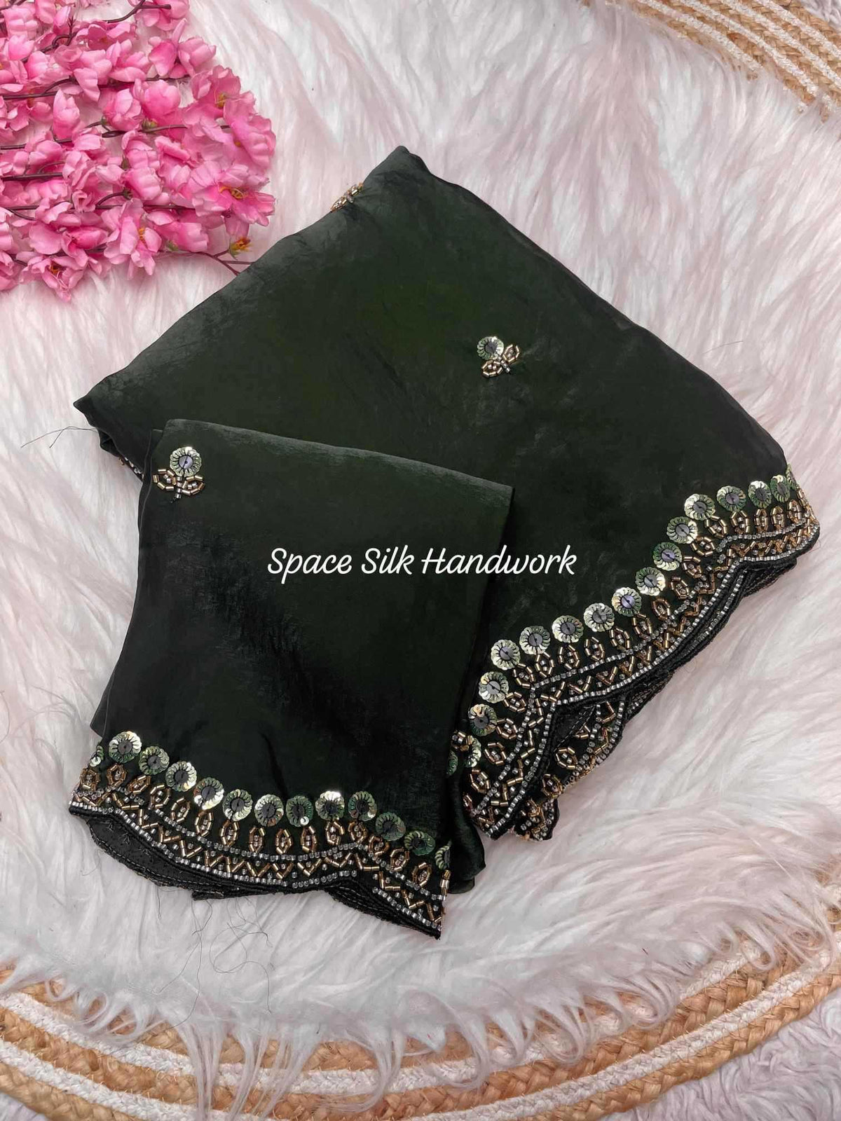 Space Silk Party Wear Saree