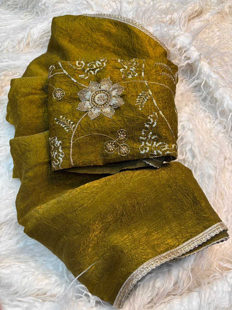 Satin Designer Saree