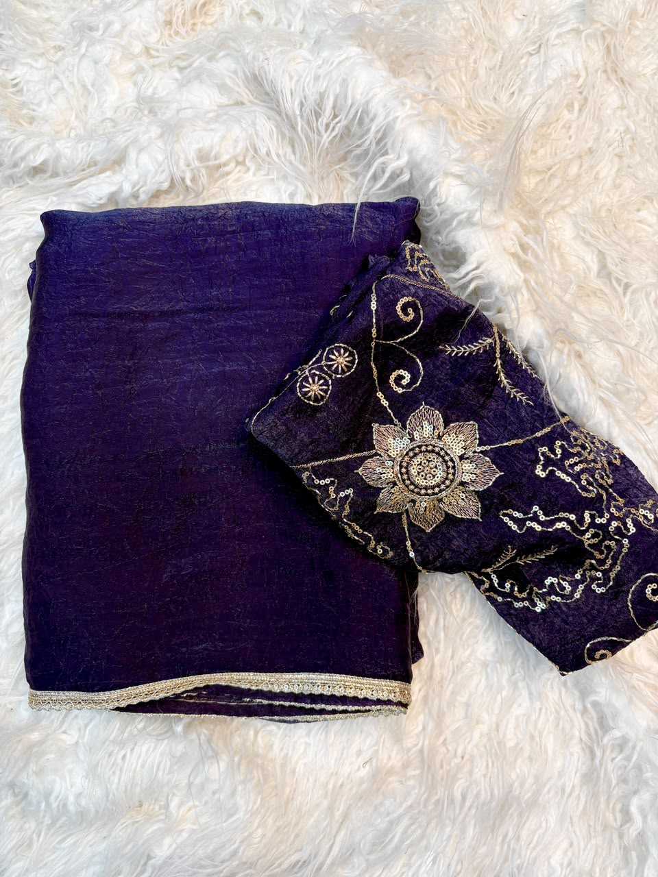 Satin Designer Saree
