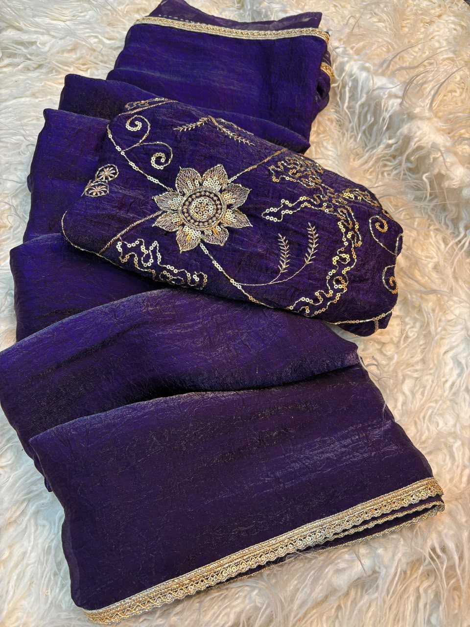 Satin Designer Saree