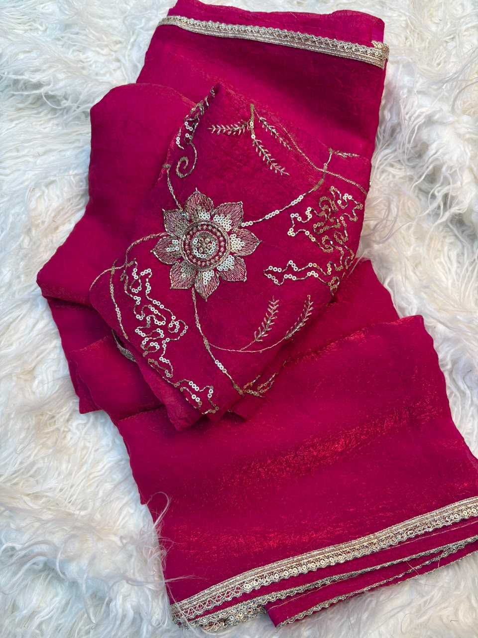 Satin Designer Saree