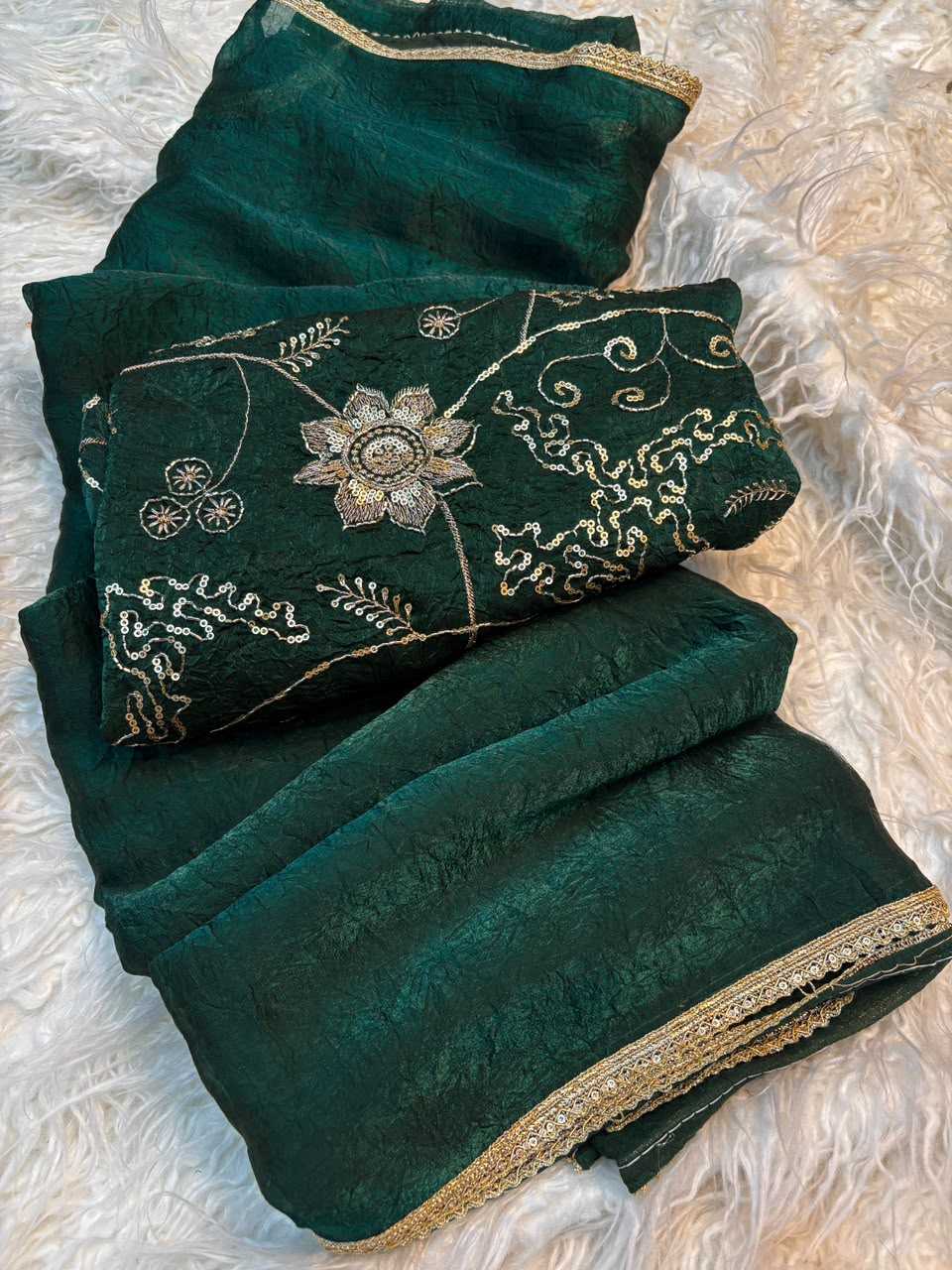 Satin Designer Saree
