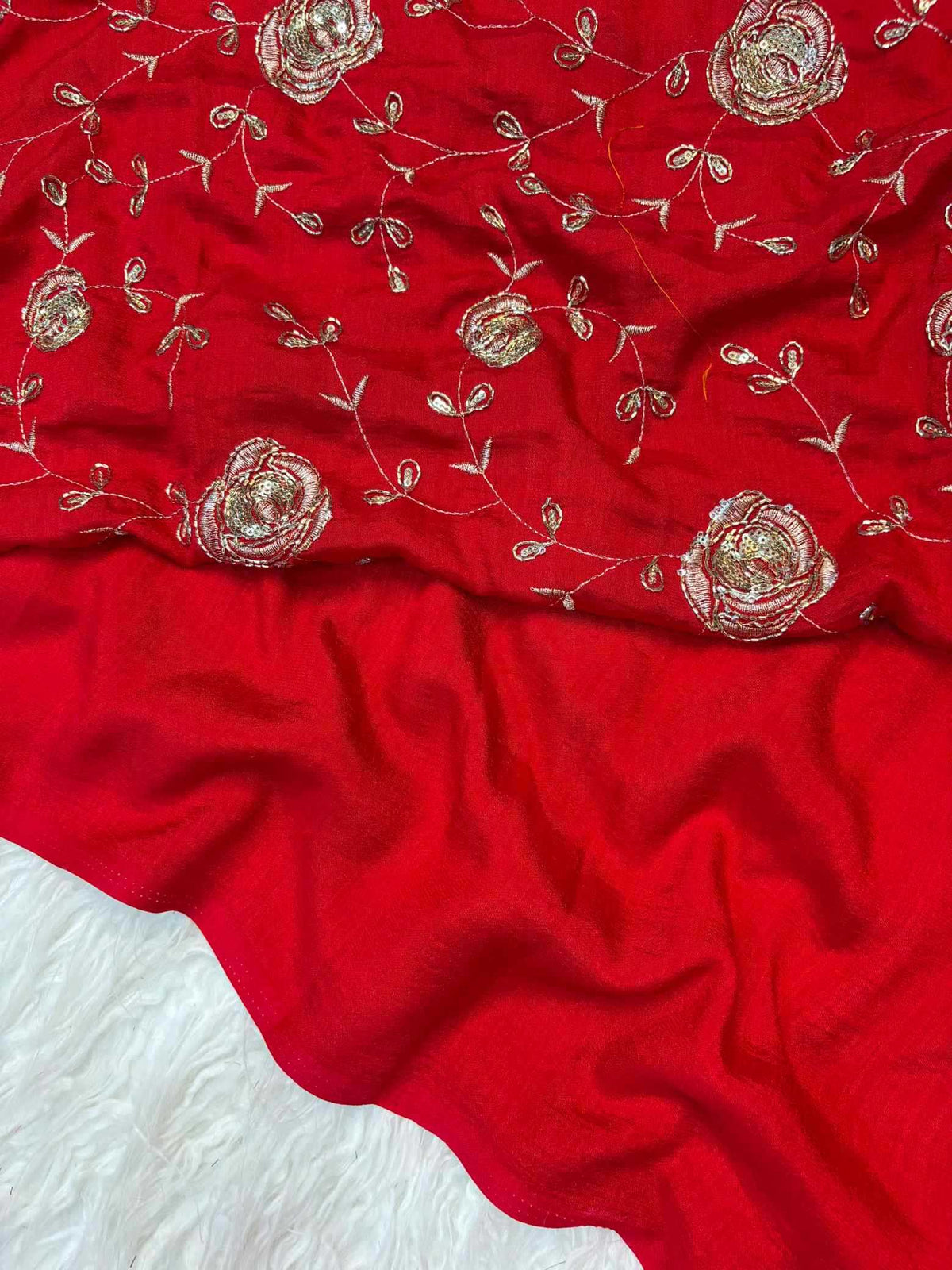 Vichitra Silk Party Wear Saree