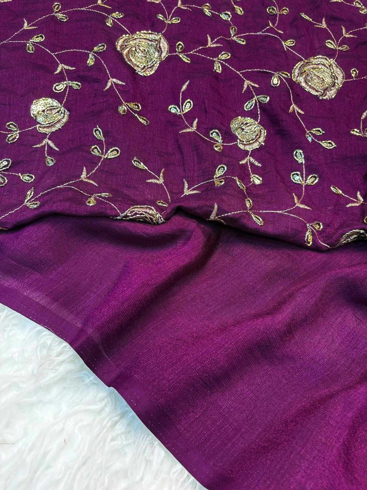 Vichitra Silk Party Wear Saree