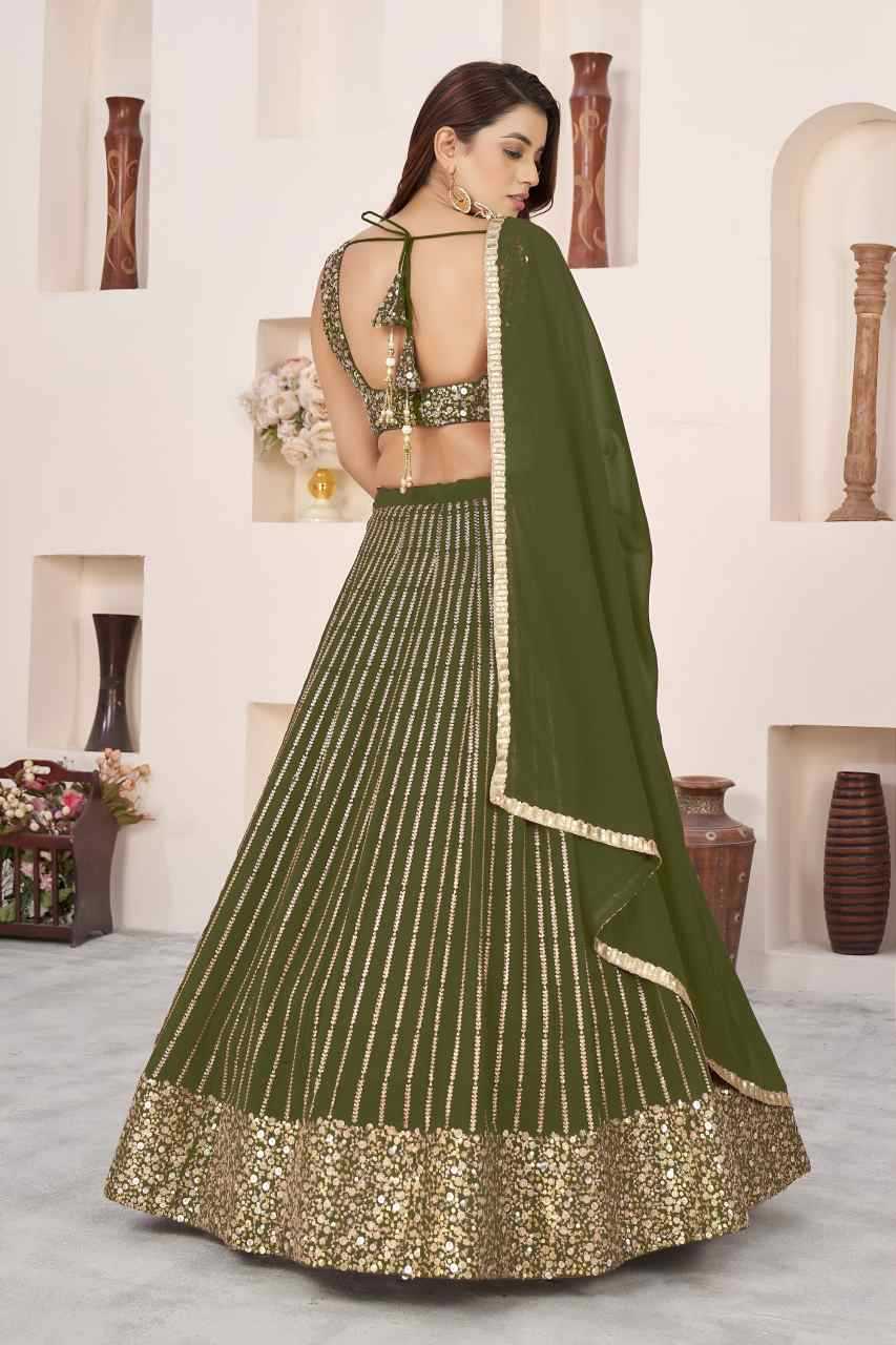 Georgette Embroidered Lehenga