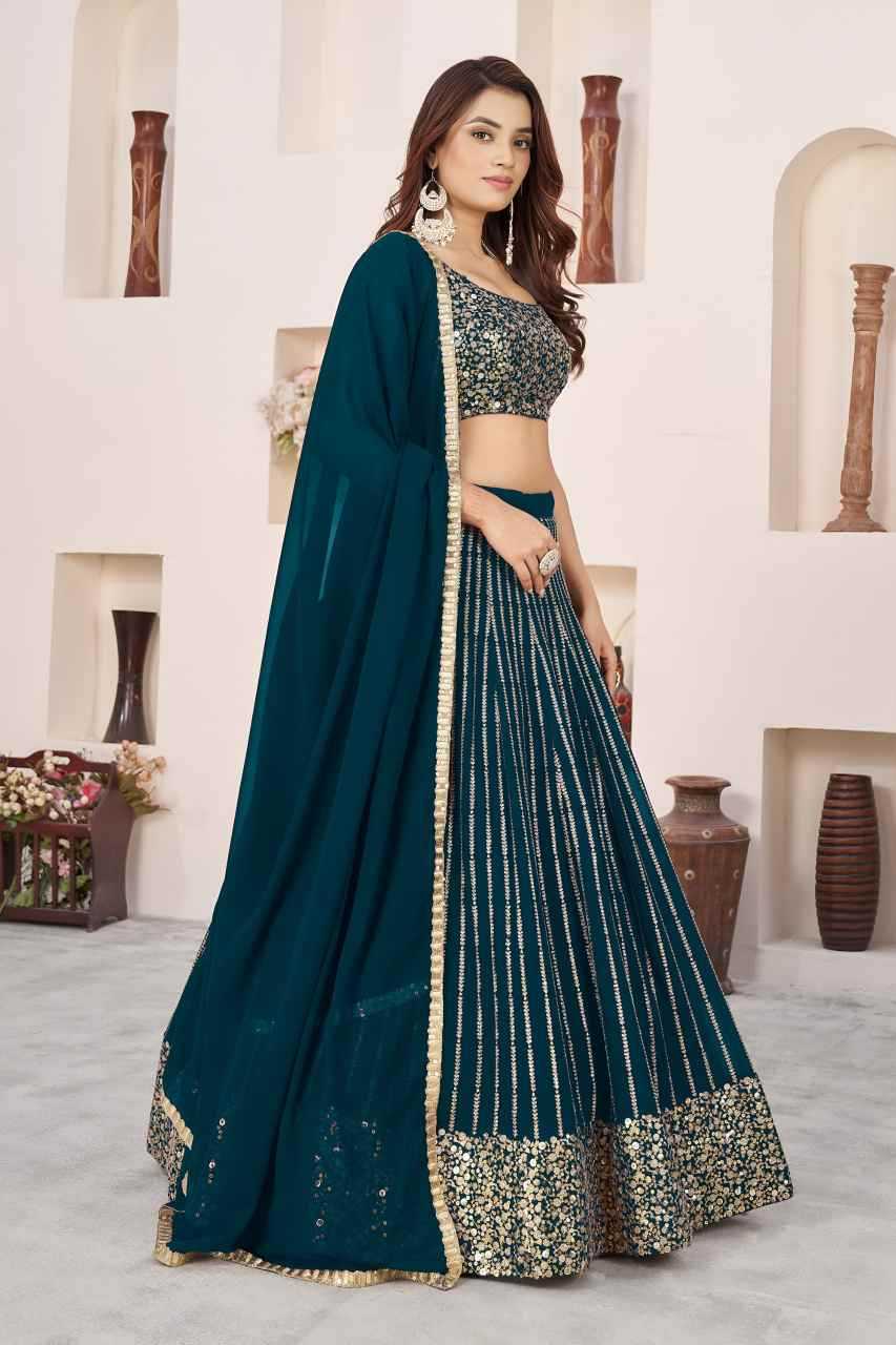 Georgette Embroidered Lehenga