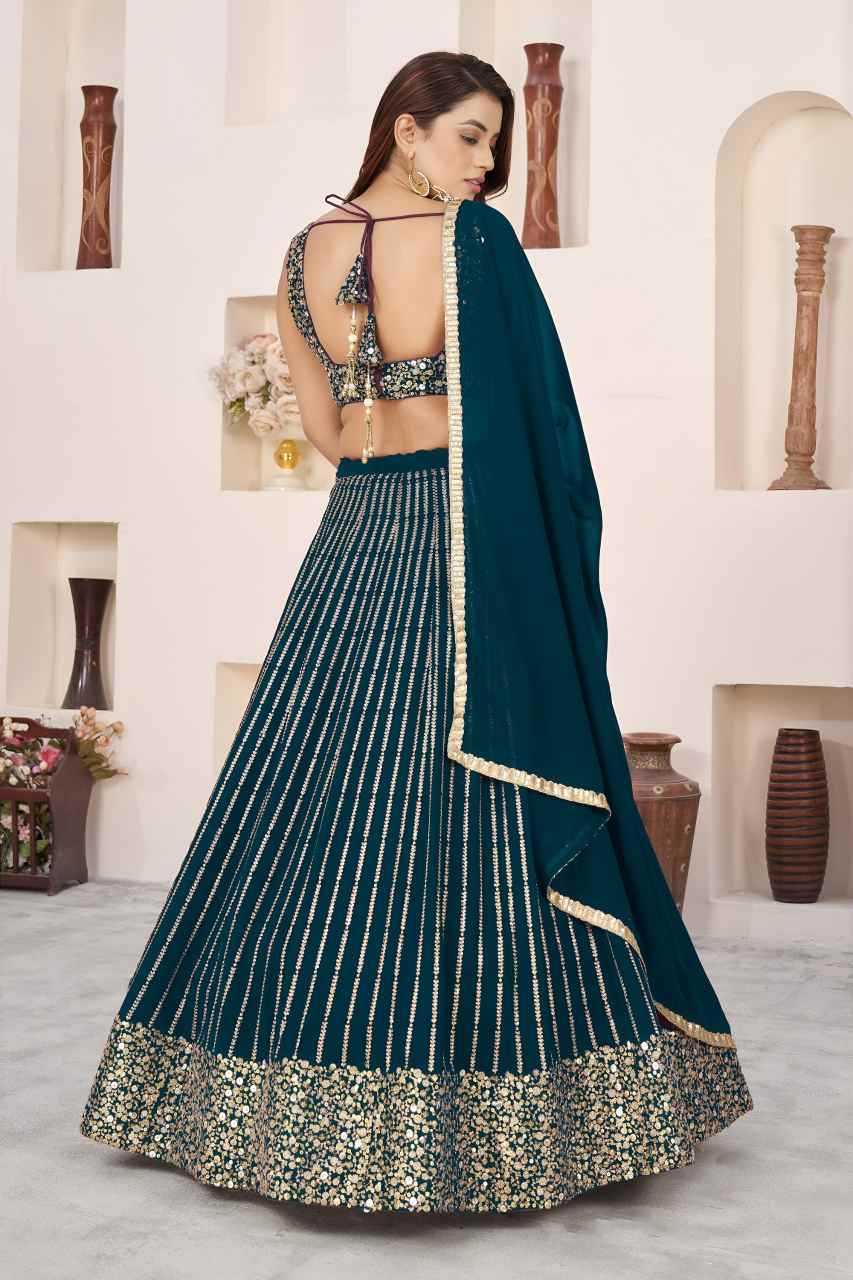 Georgette Embroidered Lehenga