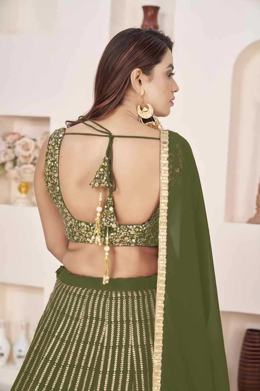 Georgette Embroidered Lehenga
