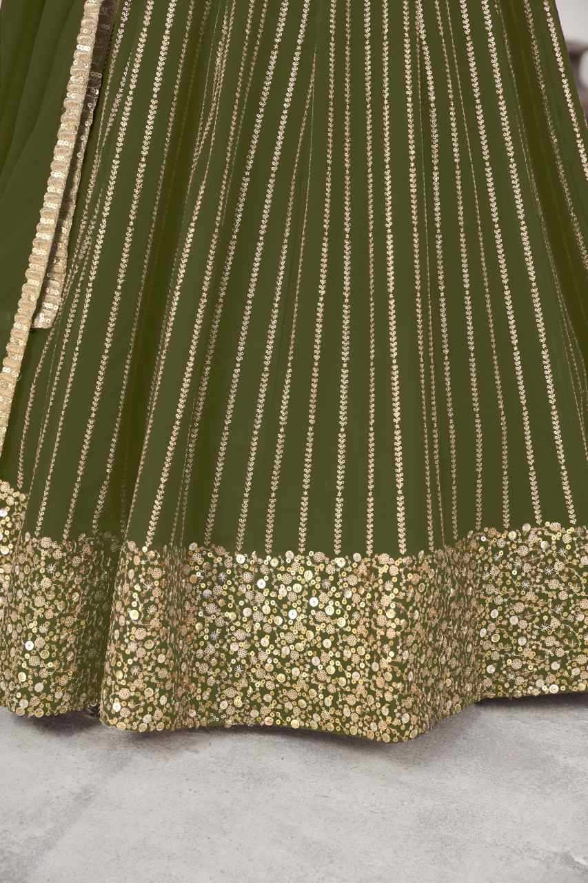Georgette Embroidered Lehenga