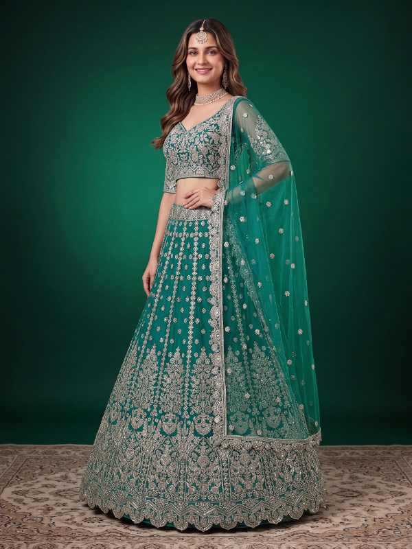 Soft Net Wedding Lehenga