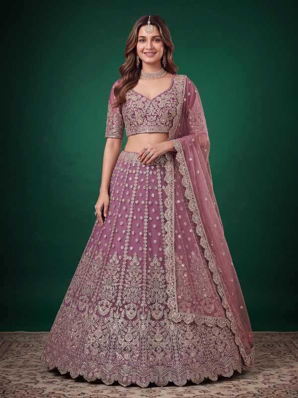 Soft Net Wedding Lehenga