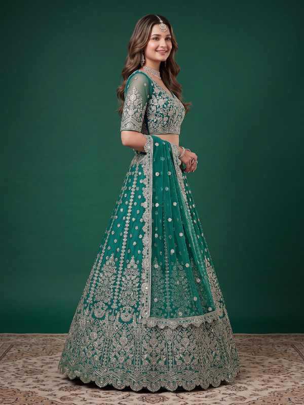 Soft Net Wedding Lehenga