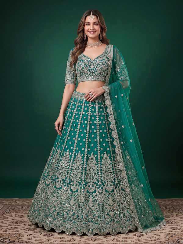 Soft Net Wedding Lehenga