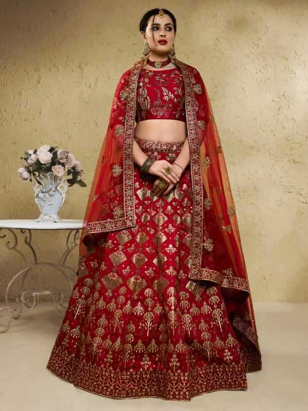Art Silk Traditional Lehenga