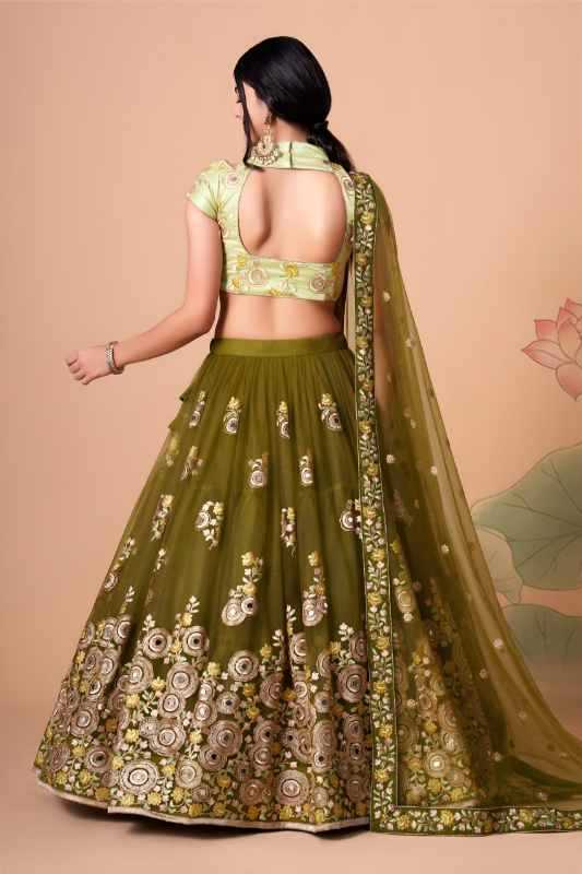 Soft Net Wedding Lehenga