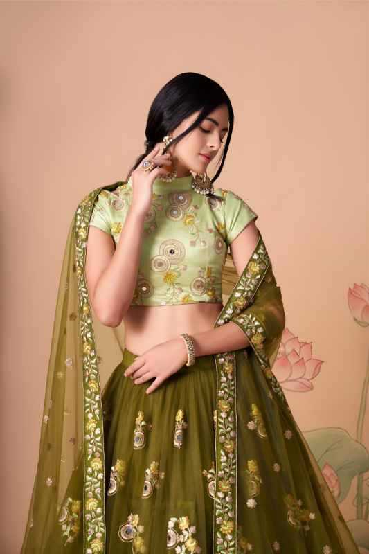 Soft Net Wedding Lehenga
