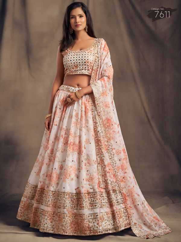 Organza Wedding Lehenga