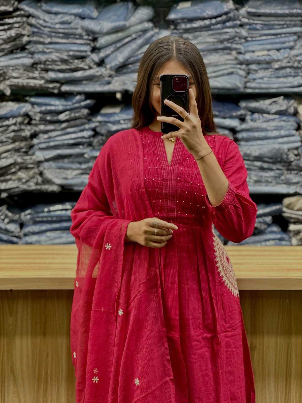 Cotton Embroidery Suit